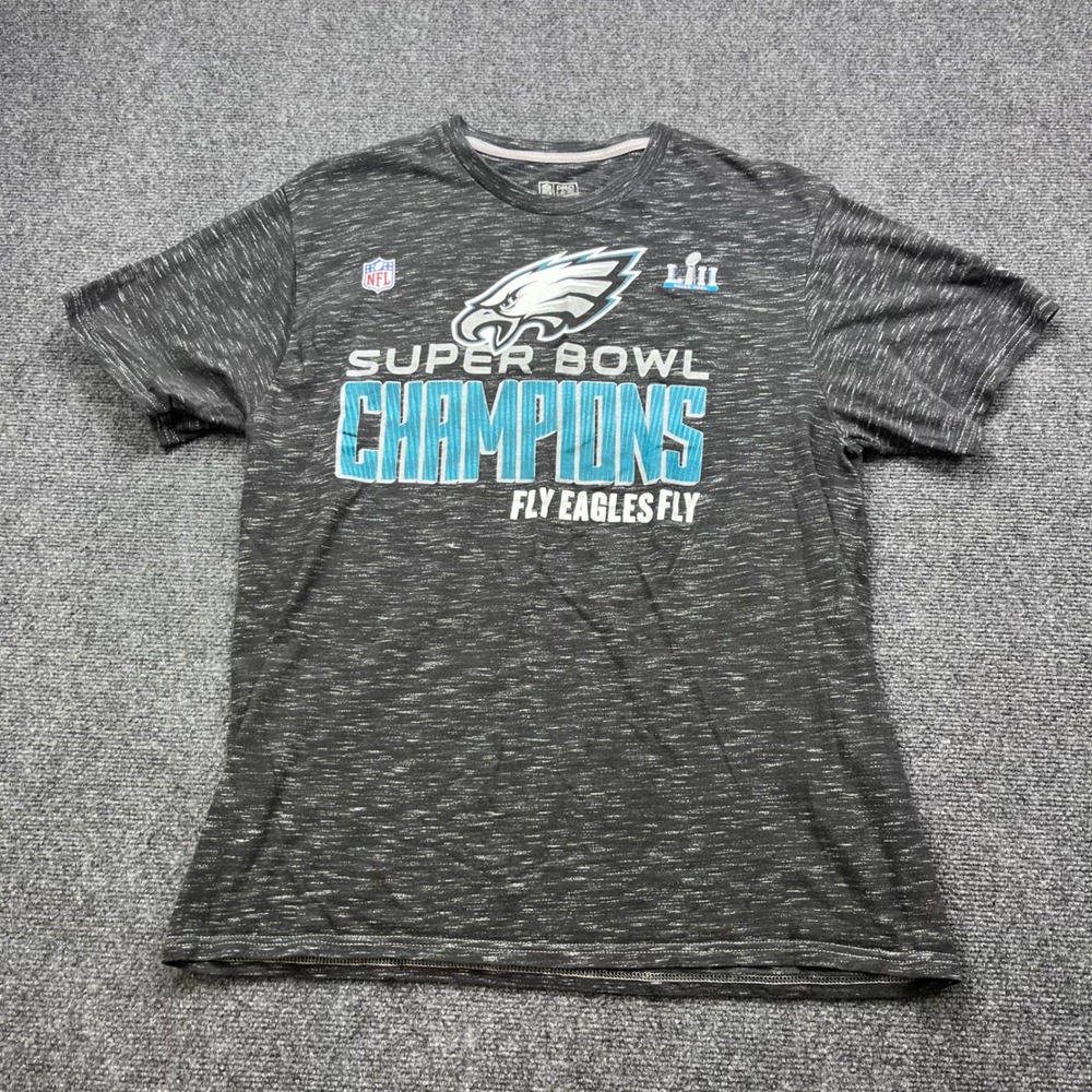 Fanatics NFL Philadelphia Eagles Super Bowl LII Champions Heather Gray T-Shirt